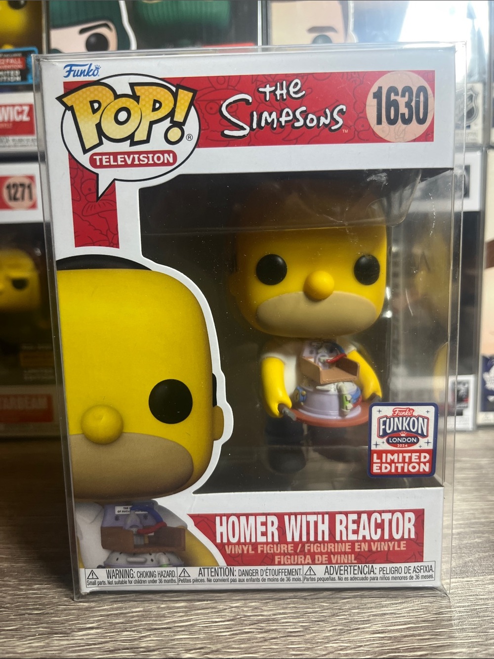 Funko Pop! The Simpsons Homer With Reactor Yellow and Red Vinyl Figure (1630)